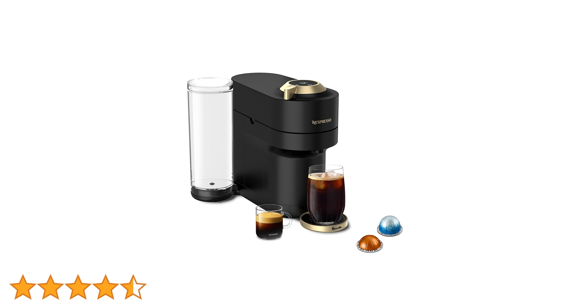 Nespresso Vertuo Pop エスプレッソマシン Vertuo Pop+Deluxe Silver Coffee Machine & Aeroccino